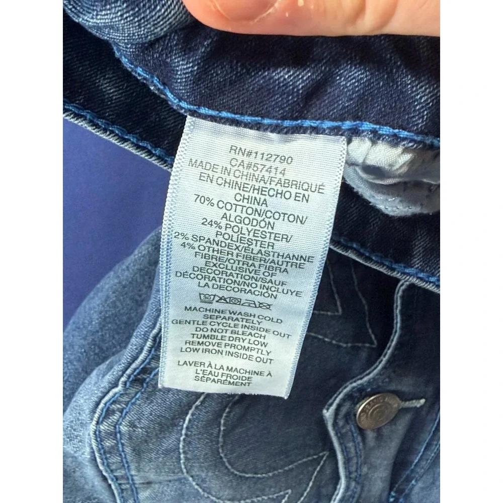 True Religon Billie Mid Rise Straight Jeans Denim Size 32 Men‎